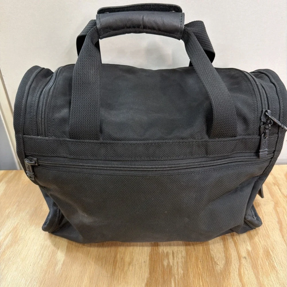 Tumi Small Travel Duffle Bag Black Ballistic Nylon Carry On Made In USA